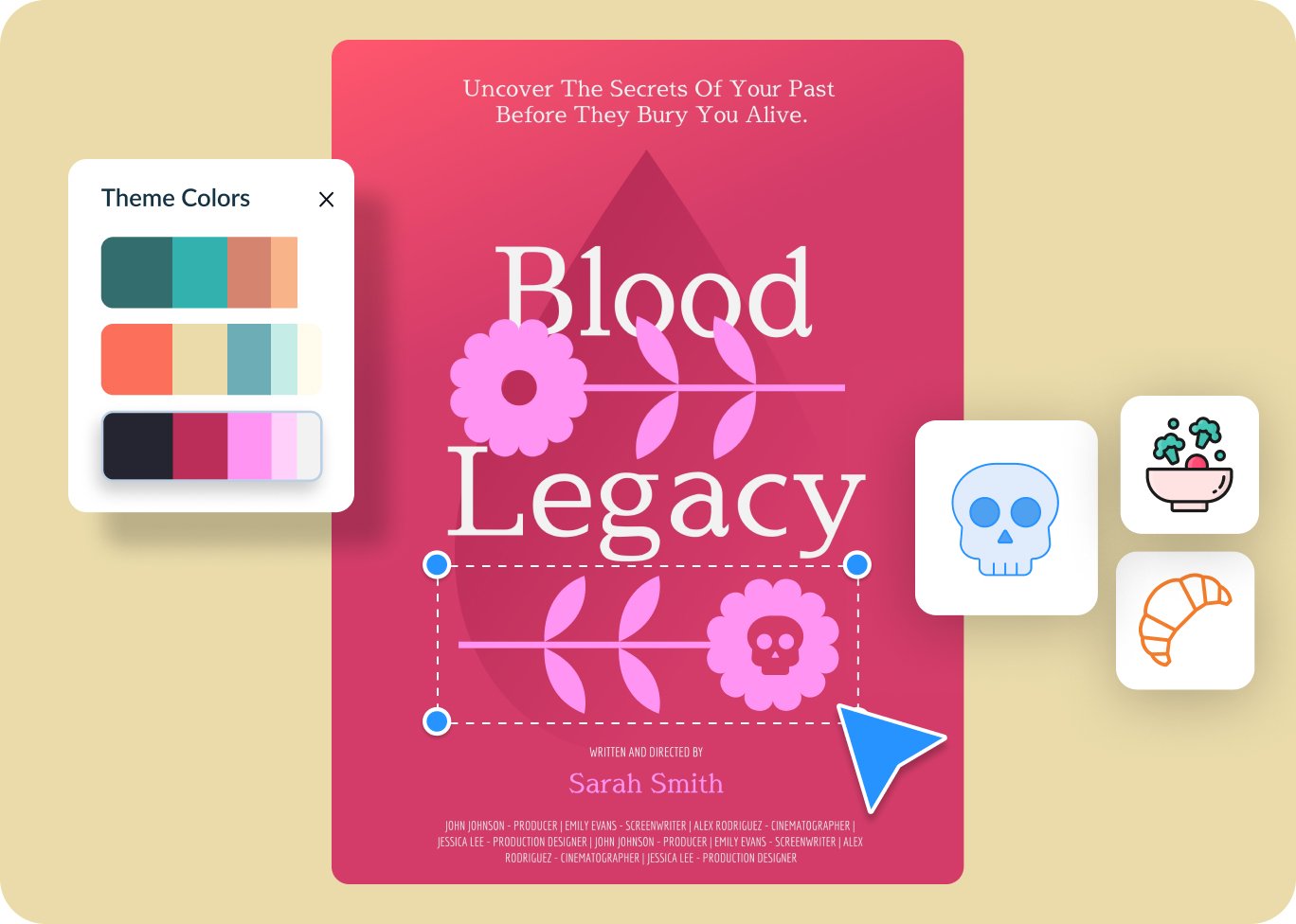 Personalize every aspect of your book cover design