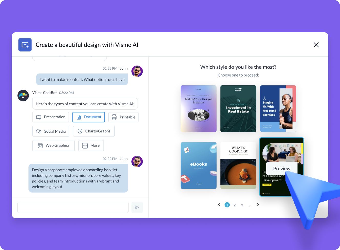 How to create AI Booklets with Visme