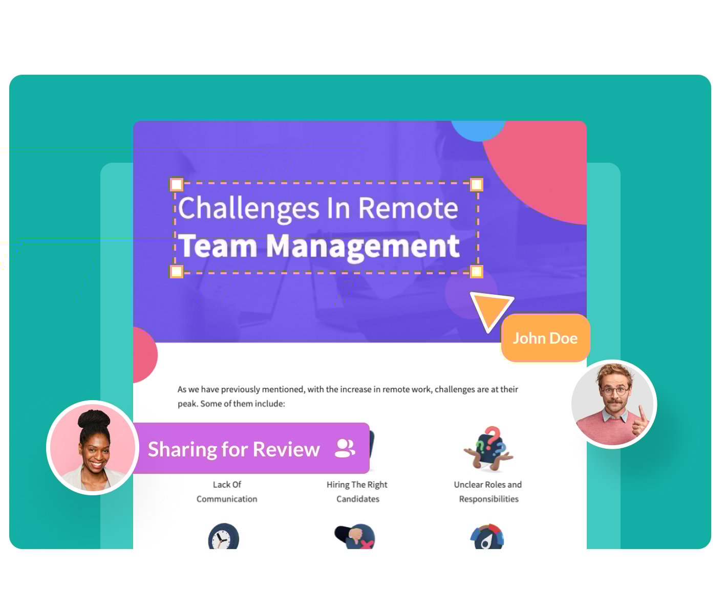 Collaborate and share with your team