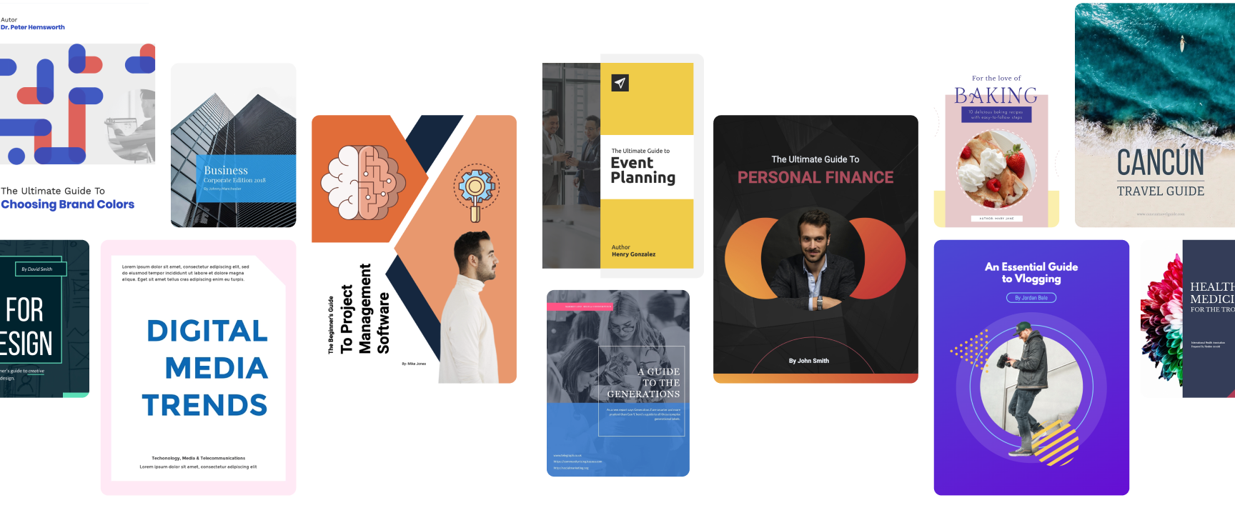 Eye-catching templates for every topic