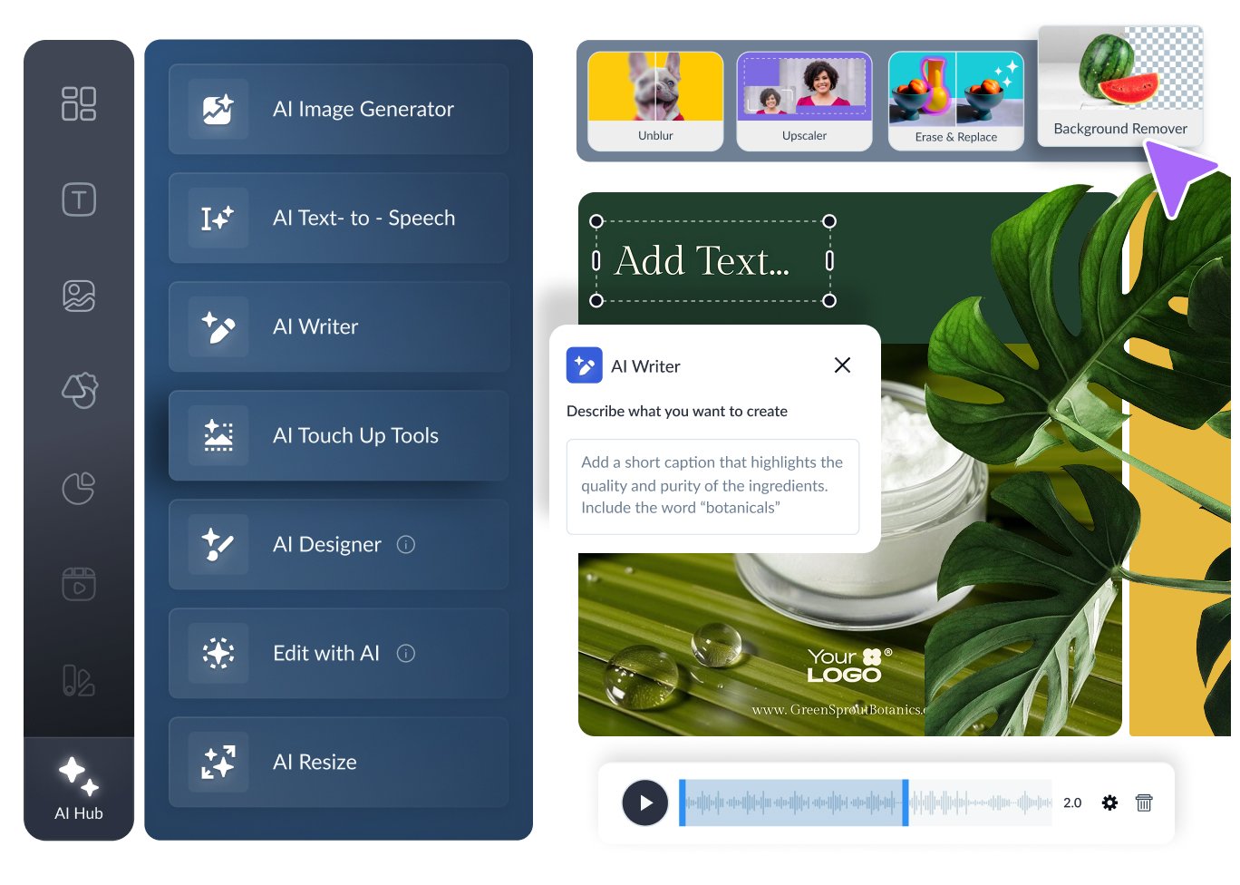 Use fewer resources with built-in AI tools