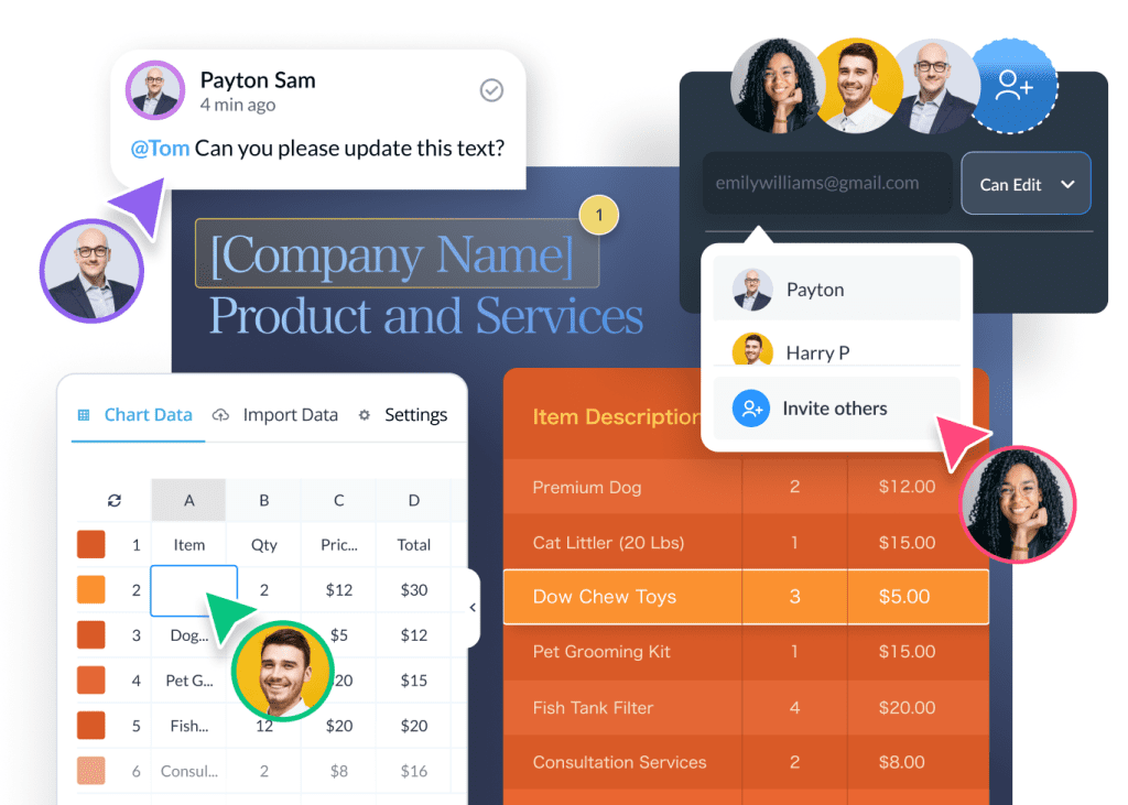 Data Table Maker: Create and Customize Tables Online | Visme