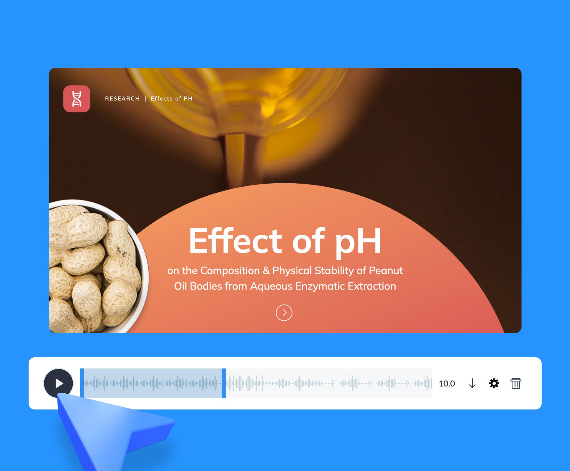 Create voiceovers from text with Visme’s AI Text to Speech Generator
