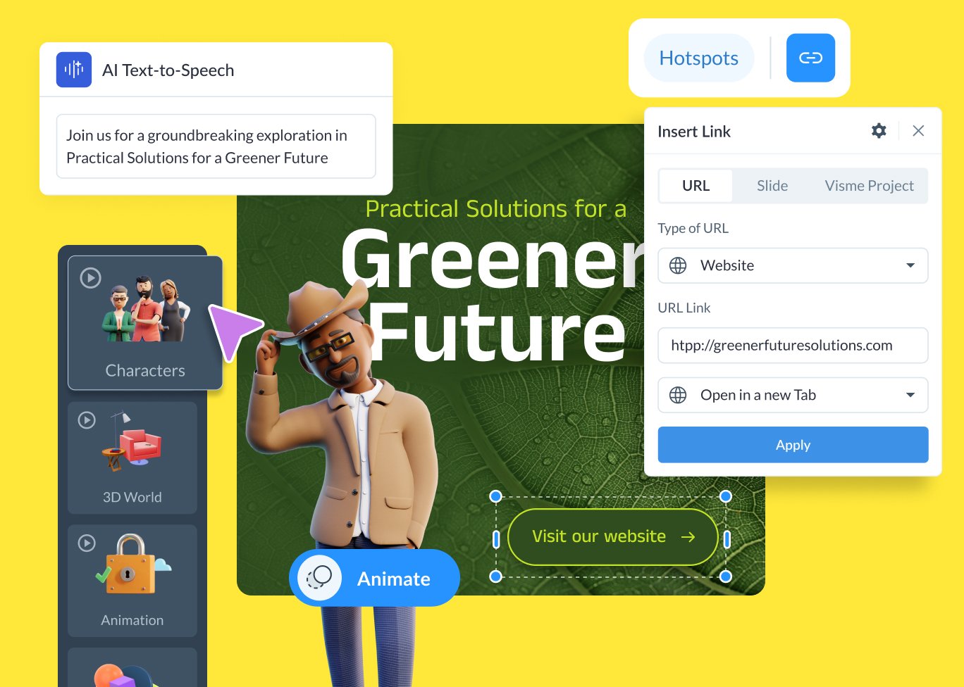 Use AI Text-to-Speech Alongside Other Interactive Features