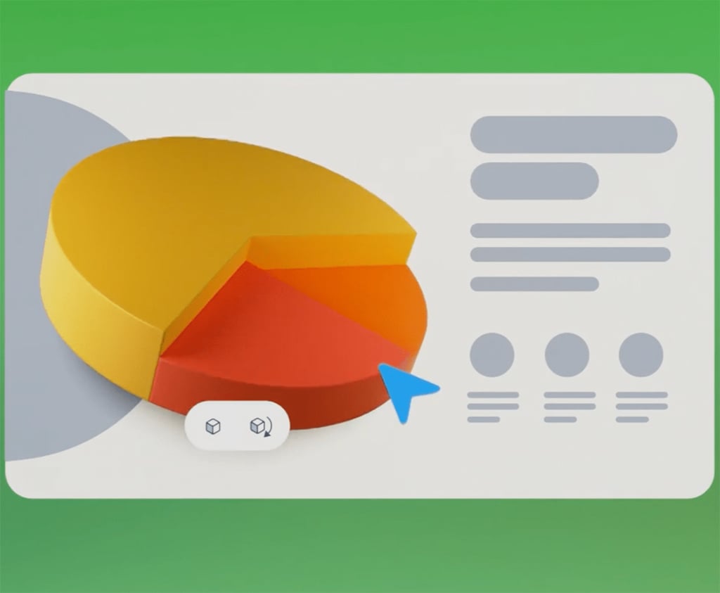 Give your designs extra dimension with 3D pie charts
