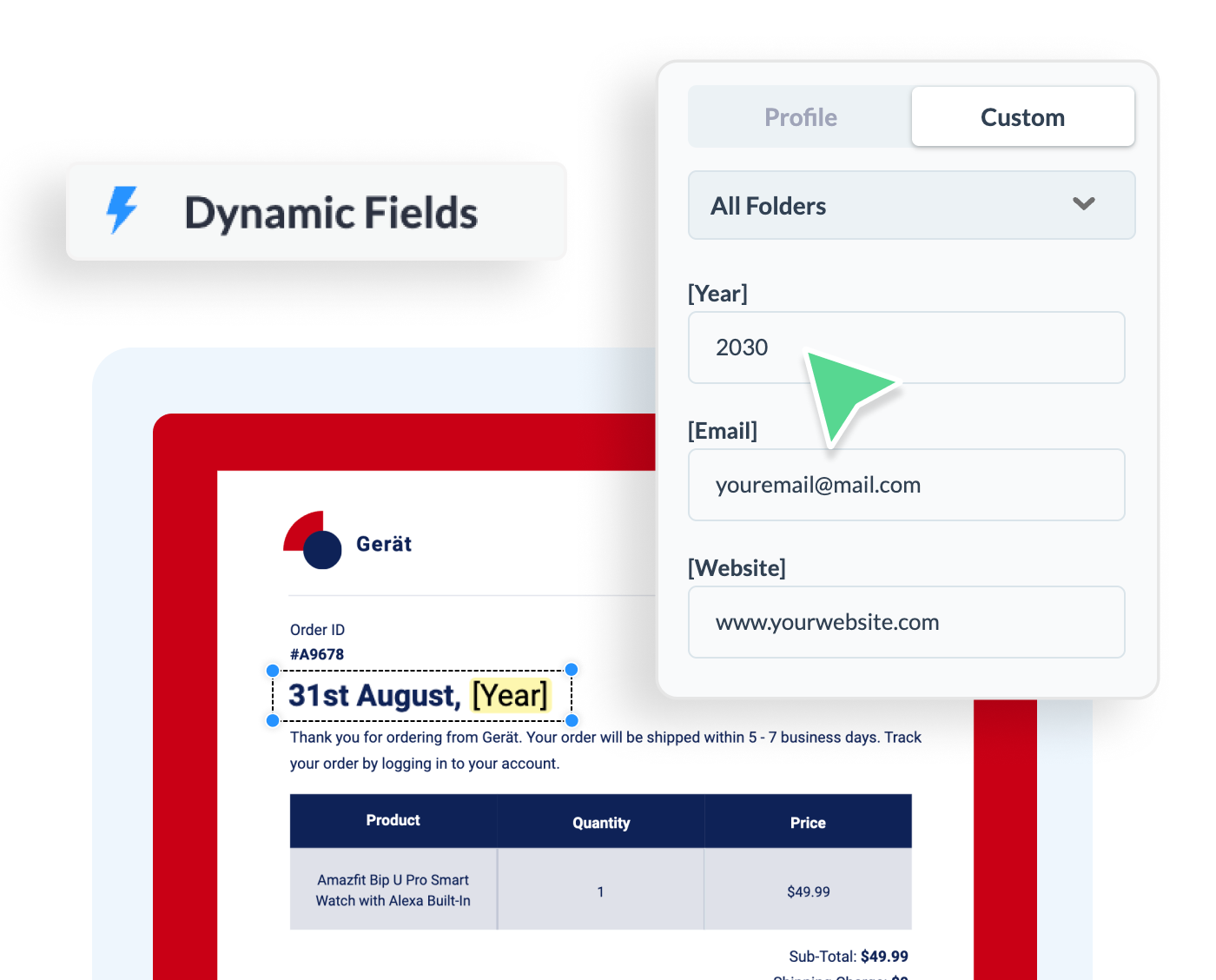 Use dynamic fields to save time across projects