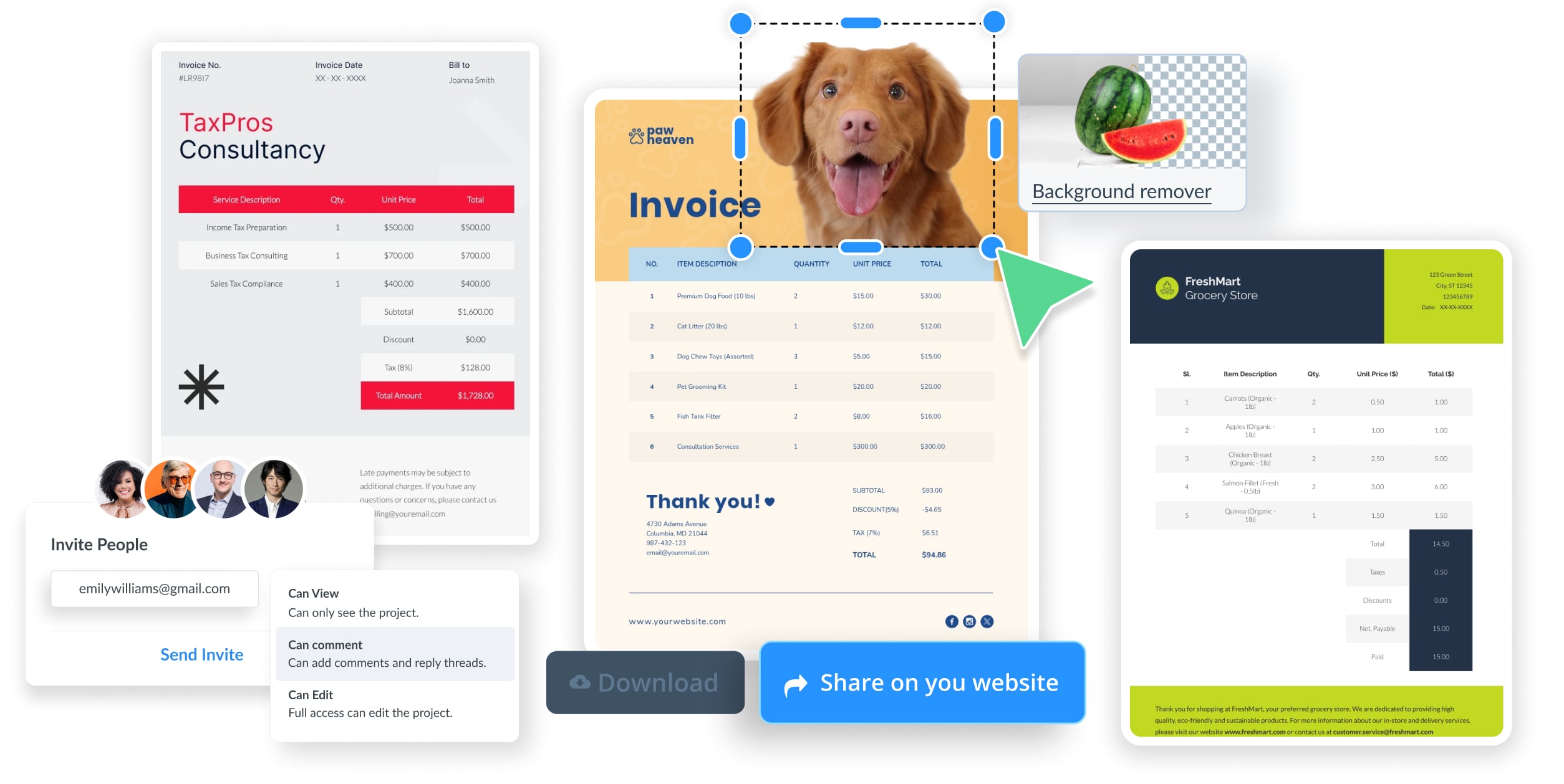 Customizable Invoice Templates That Mean Business