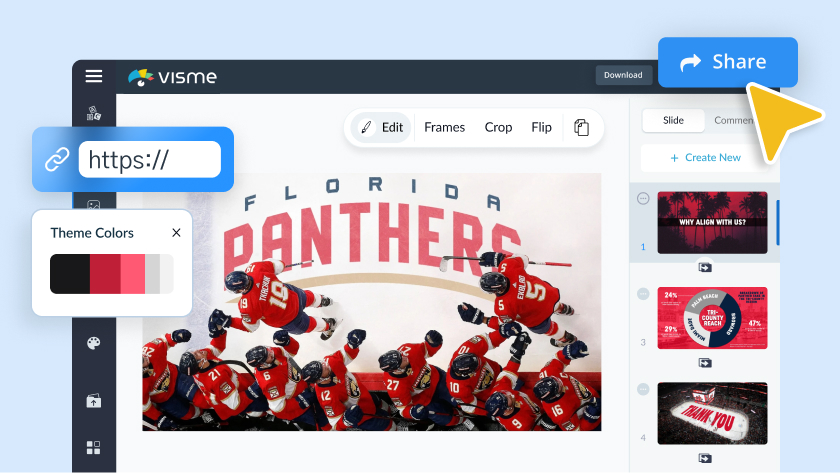 One brand had declined to engage. The team rebuilt the proposal in Visme, and the prospect cited the quality of the presentation as the reason they came back to the table.