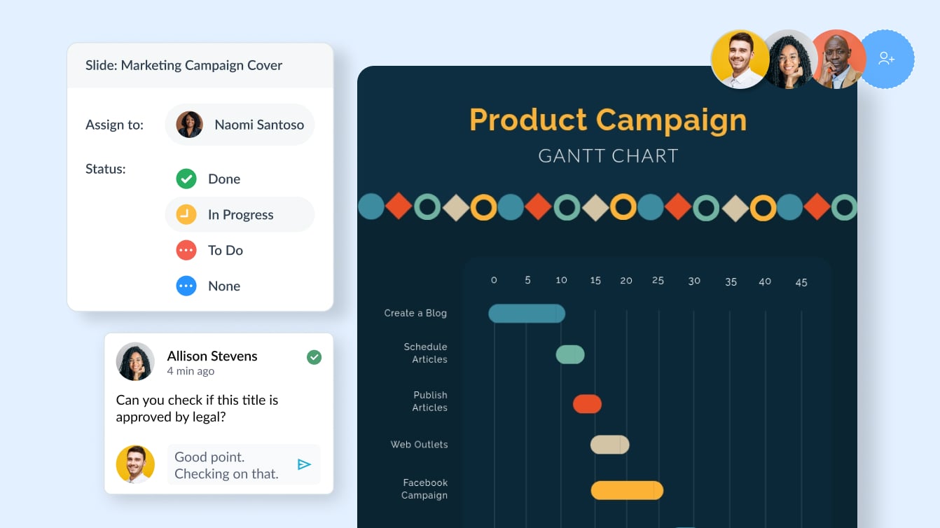 Easily collaborate across teams
